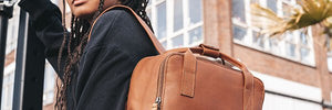 Leather backpacks