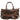 Buckle & Seam Linwood Weekender - Reisetasche 50 cm Leder (brown/dots) - Markenkoffer